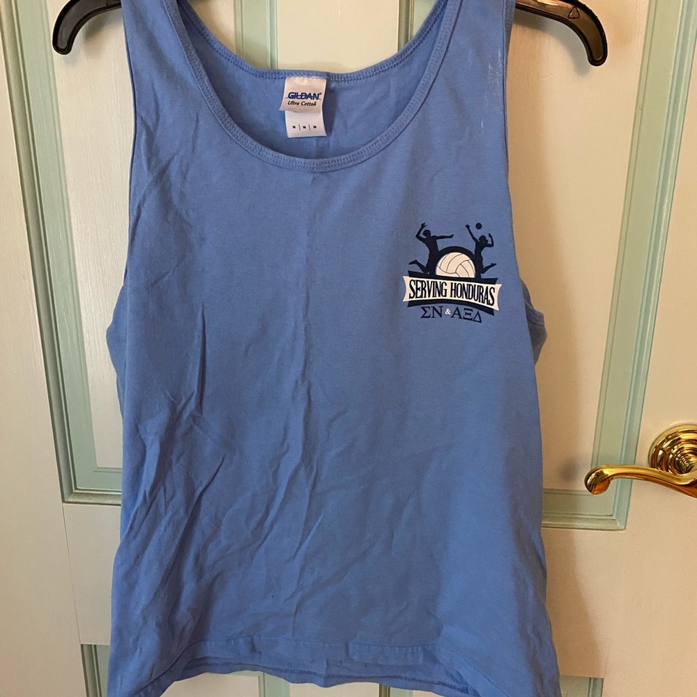 Blue tank